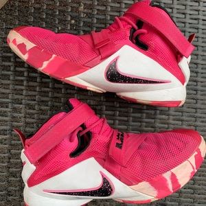 Nike LeBron Soldier 9 “Think Pink” Sneakers.